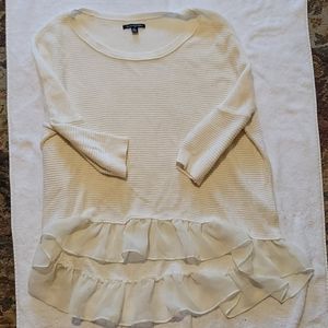 American Eagle Ruffle Hem Sweater